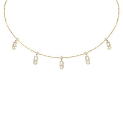 MESSIKA COLLIER CHOKER PAMPILLE PAVÉ MOVE UNO 12150-YG